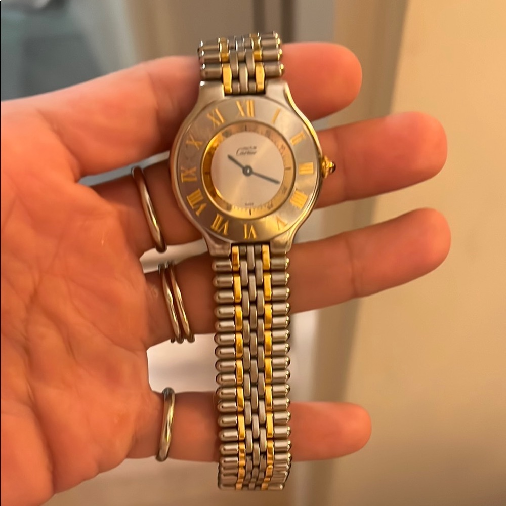 Cartier Gold and Silver Two-Tone Watch